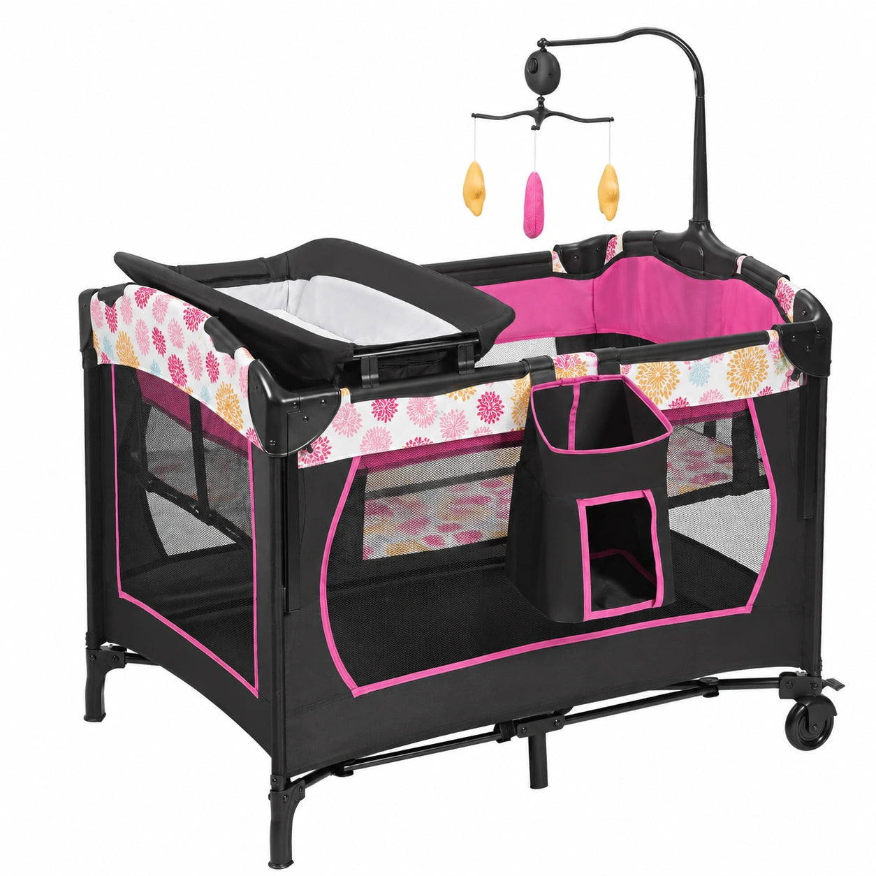 lit-bebe-evolutif-multifonction-avec-matelas-et-table-a-langer-hauteur-reglable-et-jouets-suspendus-udwclb2581cz