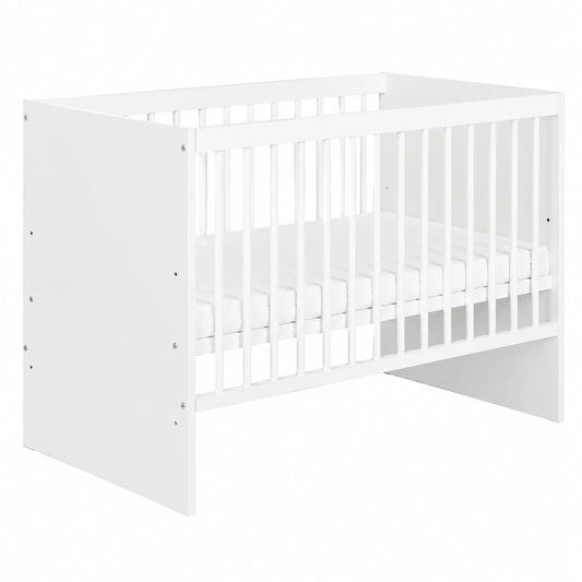 lit-bebe-en-bois-de-pin-laque-avec-sommier-reglable-en-hauteur-kludyl2513cx